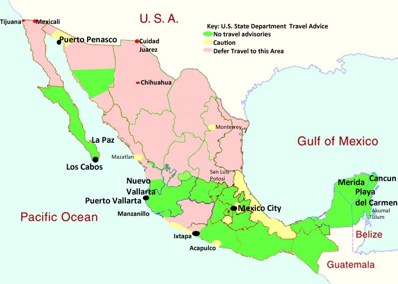 U S State Department Clears Majority Of Mexico For Travel Is Mexico Safe