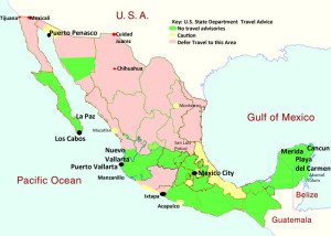 Mexico safety map